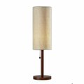 Homeroots Walnut Wood Table Lamp8 x 8 x 31 in. 372561